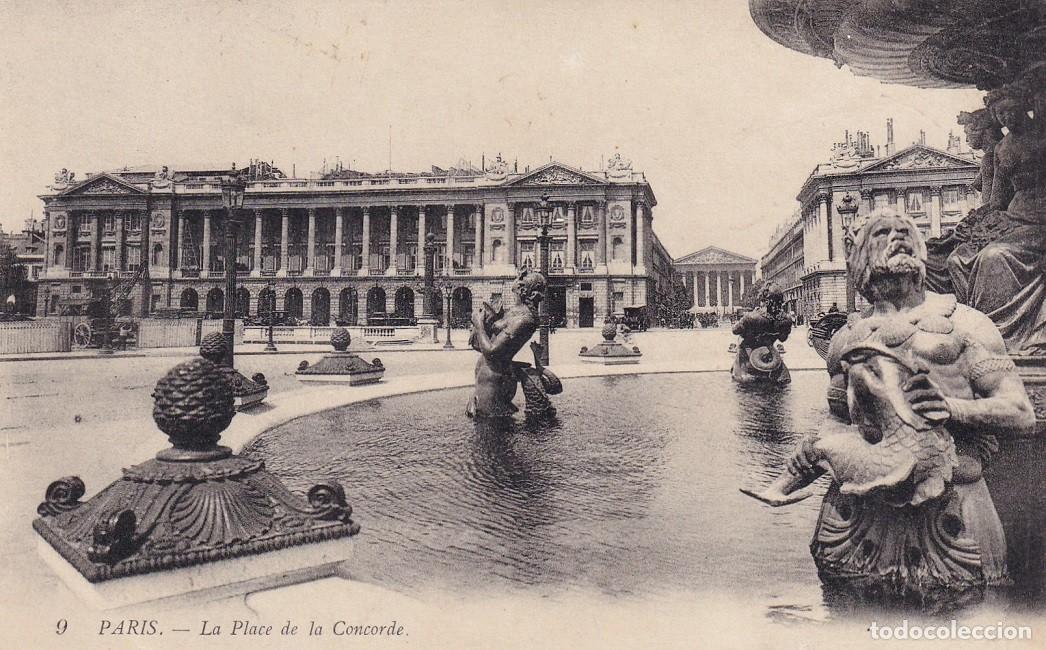 Postales: 9 Paris - La Place de la Concorde - Foto 1