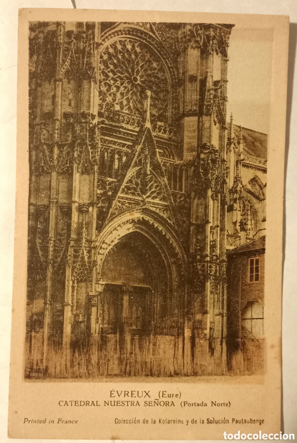 Postais: Postal &Eacute;vreux - Catedral Nuestra Se&ntilde;ora