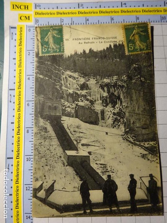 Cartes Postales: ANTIGUA POSTAL DE FRANCIA. FRONTERA FRANCO SUIZA. POLICIAS MILITARES. 1292