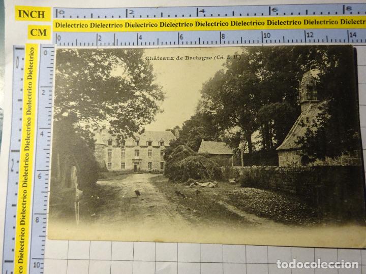 Postales: ANTIGUA POSTAL DE FRANCIA. BRETAGNE CHATEAU ET CHAPELLE DU CLEUZIOU-EN-LOURGAT. 1299
