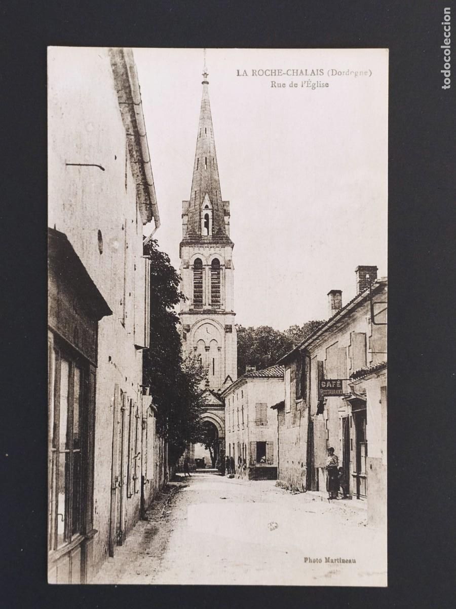 Postkarten: LA ROCHE - CHALAIS ( DORDOGNE ) - RUE DE L&acute;EGLISE - SIN CIRCULAR