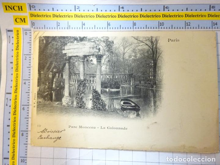Cartoline: ANTIGUA POSTAL DE FRANCIA. SIGLO XIX - 1905. PARIS PARC MONCEAU LA COLONADE. 1417