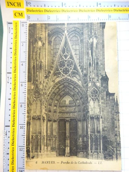 Cartoline: ANTIGUA POSTAL DE FRANCIA. MANTES PORCHE DE LA CATHEDRALE. 1436