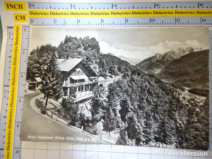 Postais: ANTIGUA POSTAL DE SUIZA. HOTEL RESTAURANT BR&Ucirc;NIG KULM. 1446