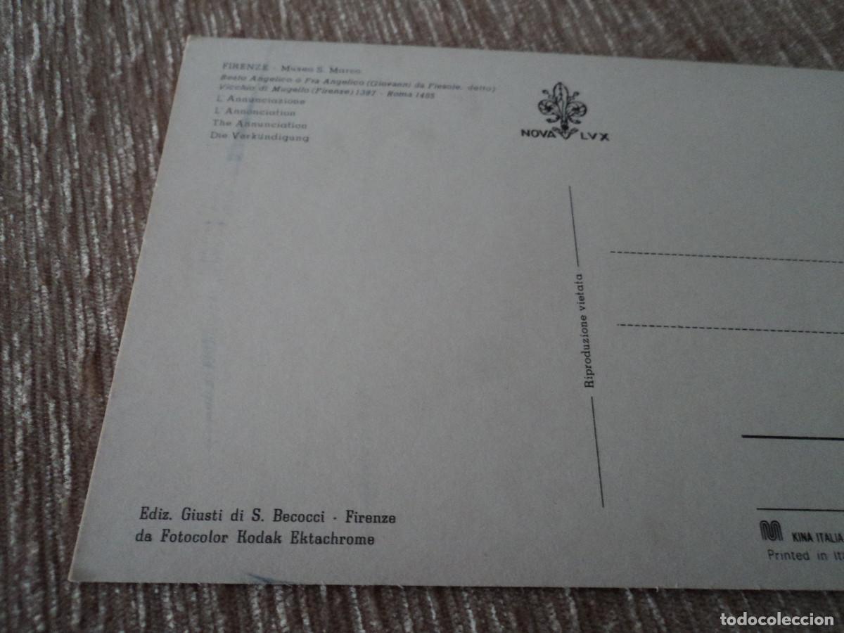 Postales: firenze, museo s. marco, ed. GIUSTI - Foto 2