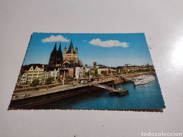 Postales: Postal koln barco catedral - Foto 1