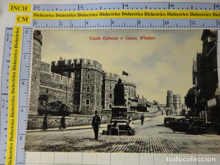 Cartoline: ANTIGUA POSTAL DE GRAN BRETA&Ntilde;A REINO UNIDO. WINDSOR CASTLE ENTRANCE & STATUE. 1755