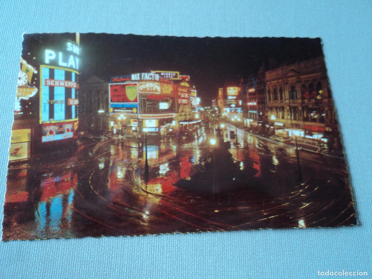 Postais: 189 piccadilly at night, london, ed, natural colour, 14 x 9 cm