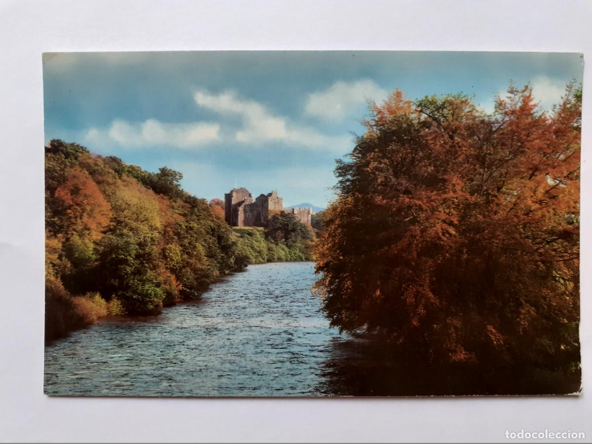 Postales: POSTAL - INGLATERRA - EL CASTILLO DE DOUNE Y EL R&Iacute;O TEITH - S/C - Foto 1