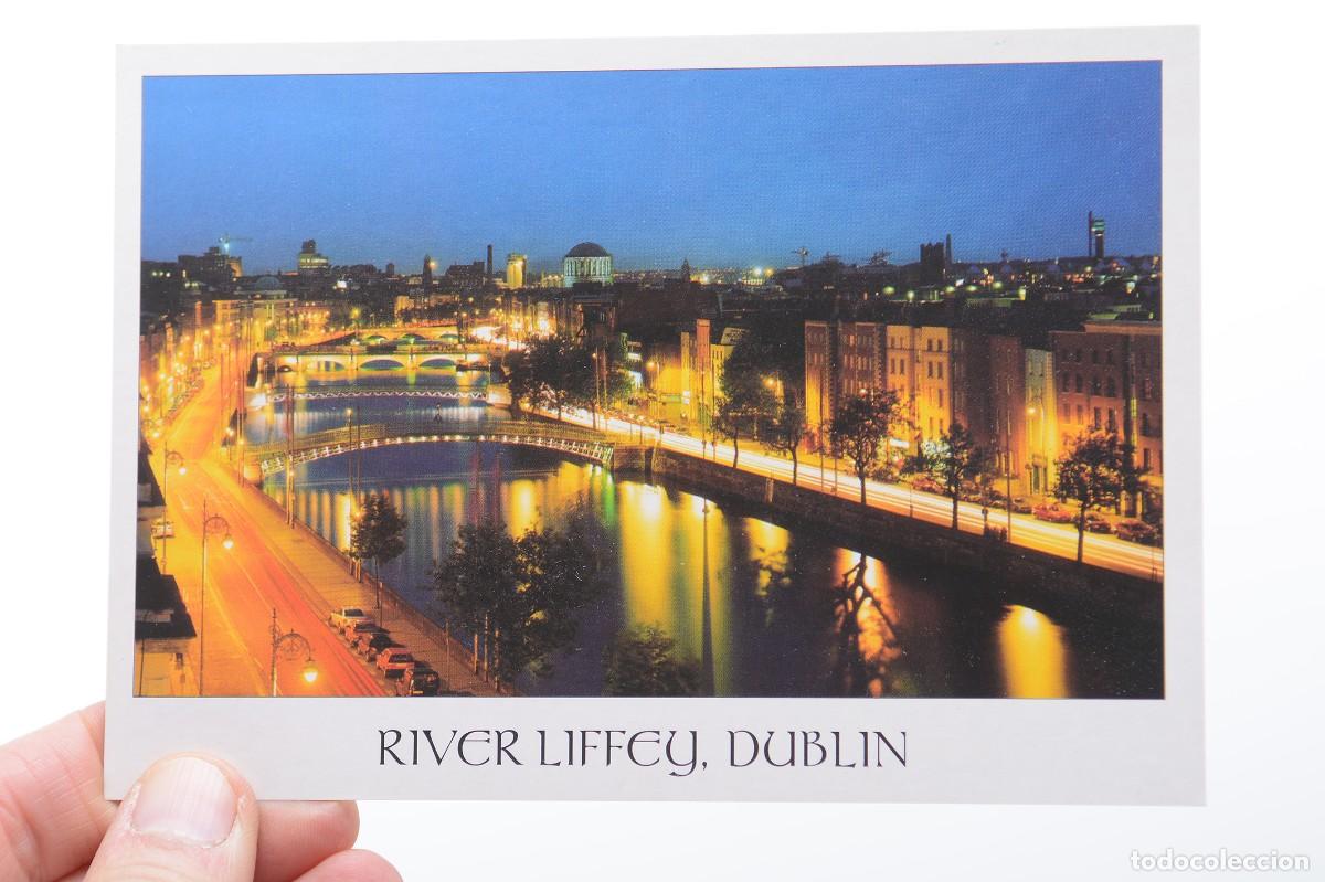 Postales: Postal vintage de Dublin sin circular River Liffey