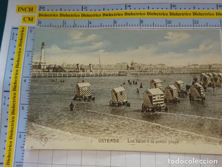 Cartoline: ANTIGUA POSTAL DE B&Eacute;LGICA. FARO OSTENDE LES BAINS A LA PETITE PLAGE. 2440