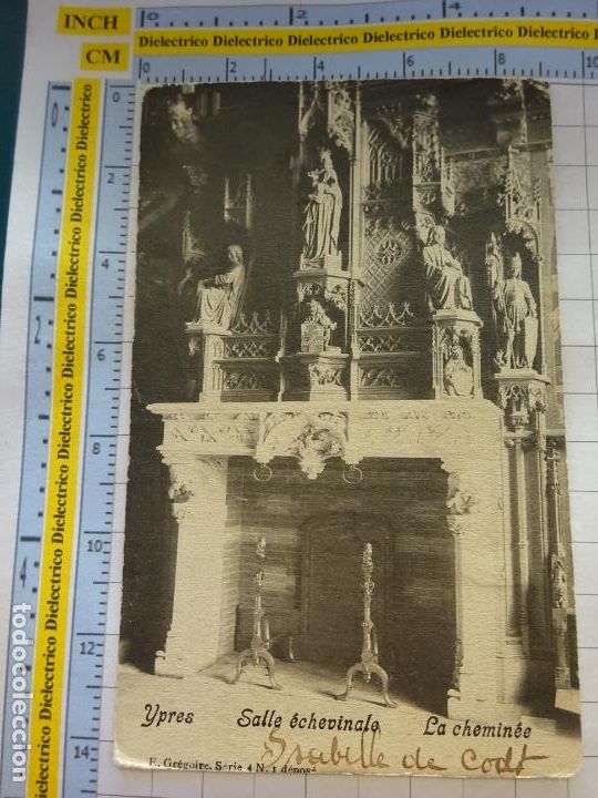 Cartoline: ANTIGUA POSTAL DE B&Eacute;LGICA. SIGLO XIX - 1905. YPRES SALLE &Eacute;CHEVINALE. 2429