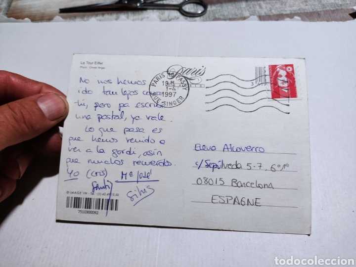 Postales: Postal Paris Torre Eiffel - Foto 2