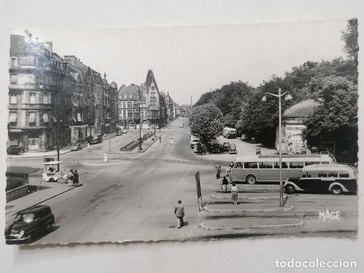 Postais: POSTAL THIONVILLE - MOSELLE, PLACE DU LUXEMBOURG, N&ordm; 302, ESCRITA A&Ntilde;OS 50, EDITOR MAGE