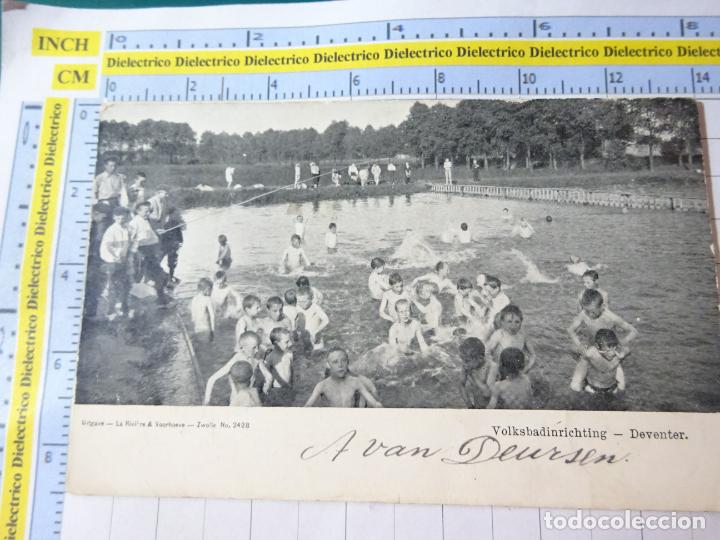 Postais: ANTIGUS POSTAL DE HOLANDA PAISES BAJOS. SIGLO XIX - 1905. NI&Ntilde;OS BA&Ntilde;O DEVENTER. 4005