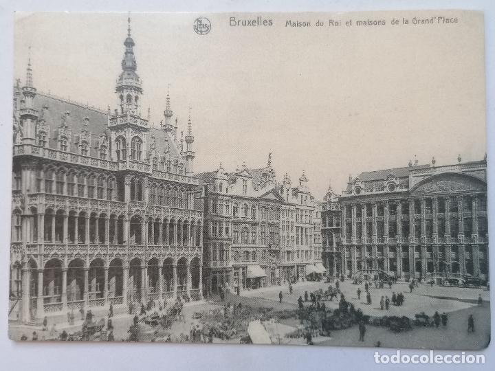Postcards: POSTAL BRUXELLES, MAISON DU ROI ET MAISONS DE LA GRAND' PLACE