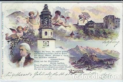 Postales: AUSTRIA - MOZART - W. SWATEK, SALZBURG