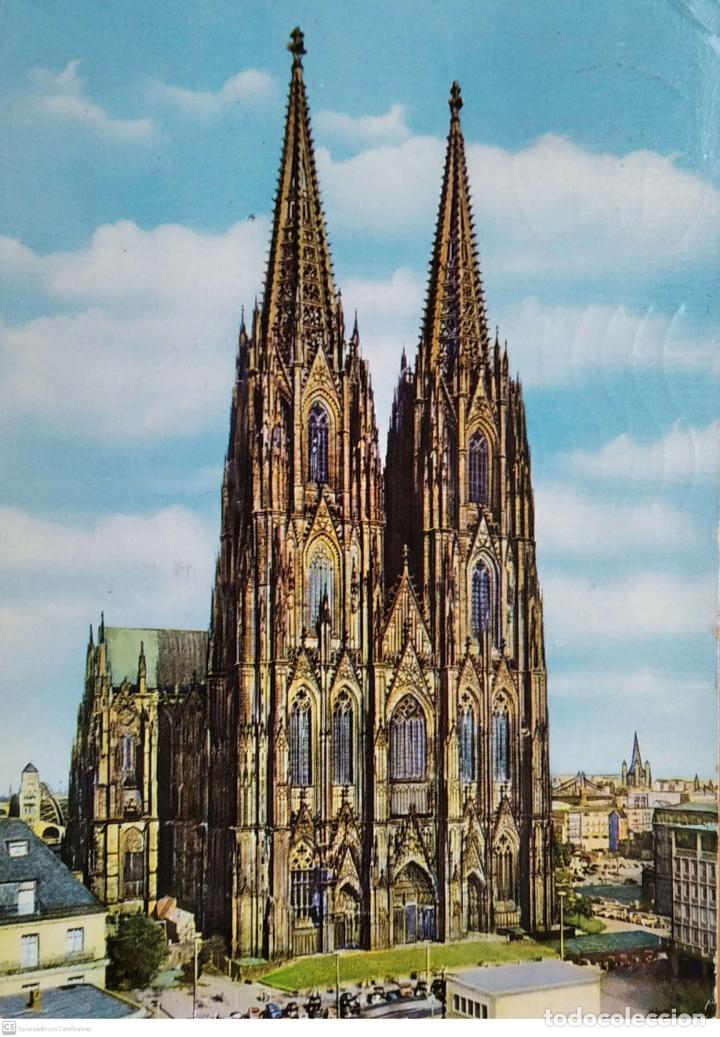 Postcards: Colonia (Alemania). Catedral. Usada con sello. Color