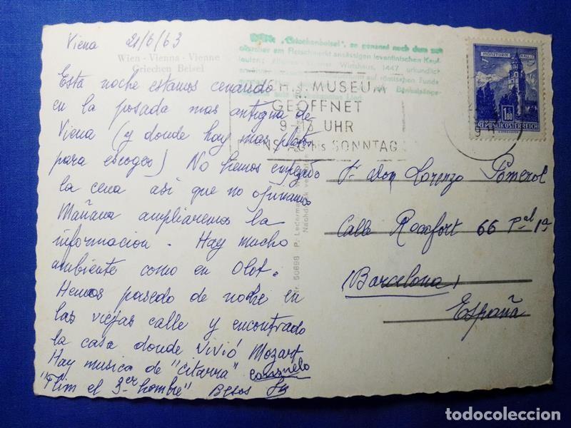 Postales: postal viena escrita con sello - Foto 2