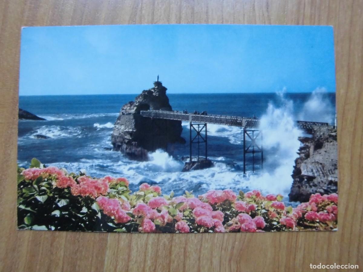 Postales: POSTAL BIARRITZ LE ROCHER DE LA VIERGE - Foto 1