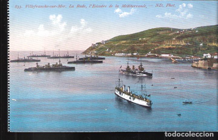Cartoline: Villefranche-sur.Mer. La Rade, L'Escuadre de la Mediterran&eacute;e. ND.Phopt. A.Sauvaigo-Nice.