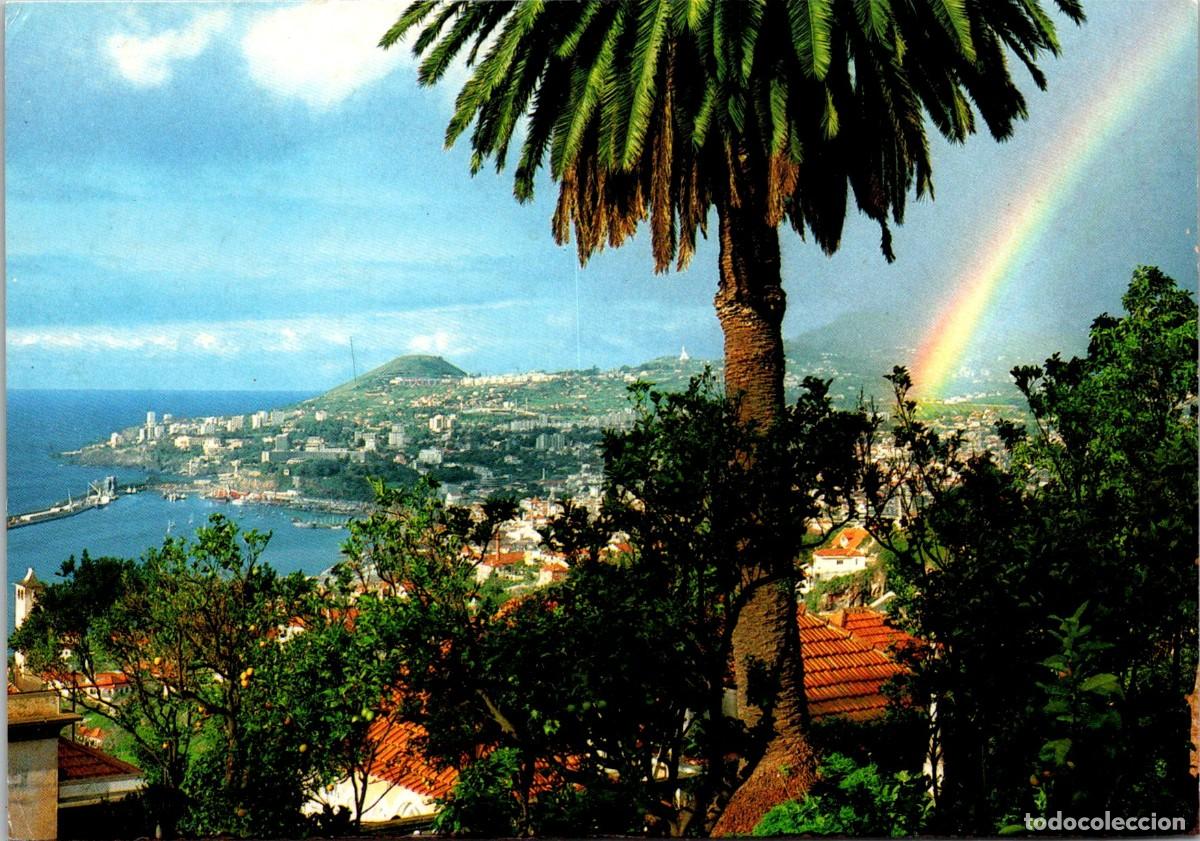 Postais: Portugal - Funchal (Madeira) - Vista Oeste - Ed. FISA n&ordm; 530 - 148x103mm - Arco Iris - Rainbow