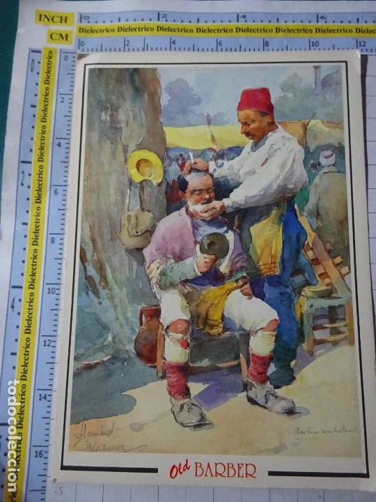 Cartes Postales: POSTAL DE TURQU&Iacute;A. DIBUJO TIPISMO FOLKLORE TURCO. BARBERO PELUQUERO CALLEJERO. 0
