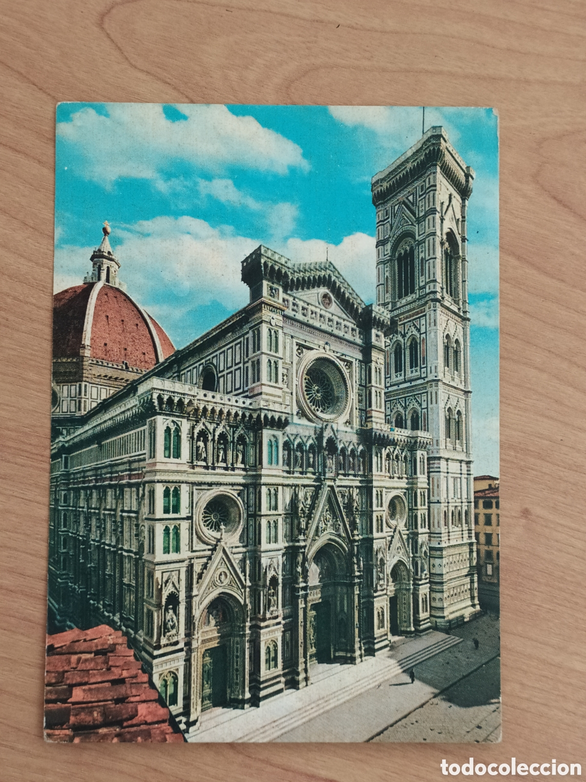 Cartoline: FIRENZE - ITALIA - CATTHEDRALE FACCIATA E CAMPANILE - ED. MAGIT 571 - CIRCULADA EN 1965
