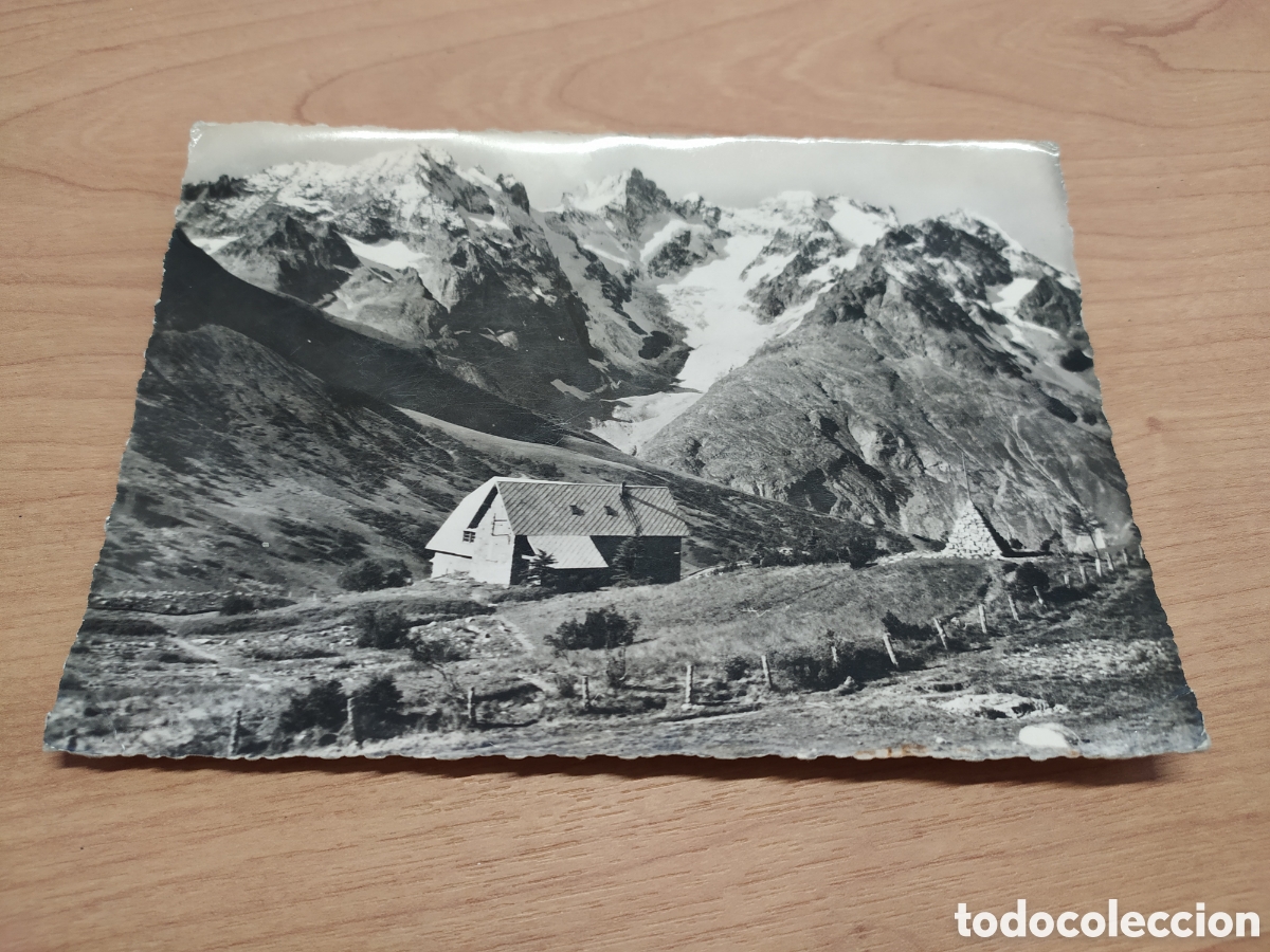 Postales: FRANCIA - ALPES DU DAUPHINE - LE COL DU LAUTARET, LE MASSIF ET LE JARDIN ALPIN - CIRCULADA EN 1957