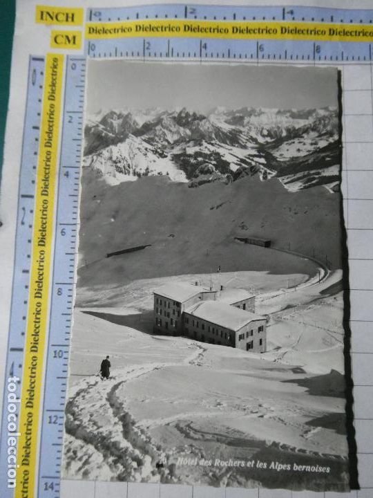 Postkarten: ANTIGUA POSTAL DE SUIZA. H&Ouml;TEL DES ROCHERS ET LES ALPES BERNOISES. 1268