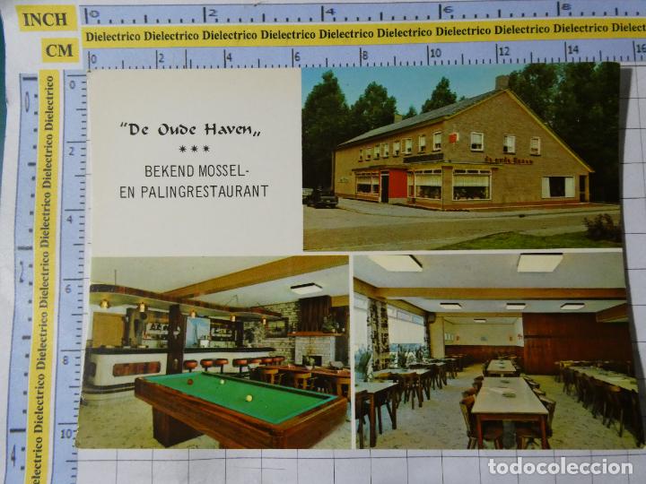 Cartoline: POSTAL DE HOLANDA. BEKEND MOSSEL PALINGRESTAURANT DE OUDE HAVEN. BILLAR. 90