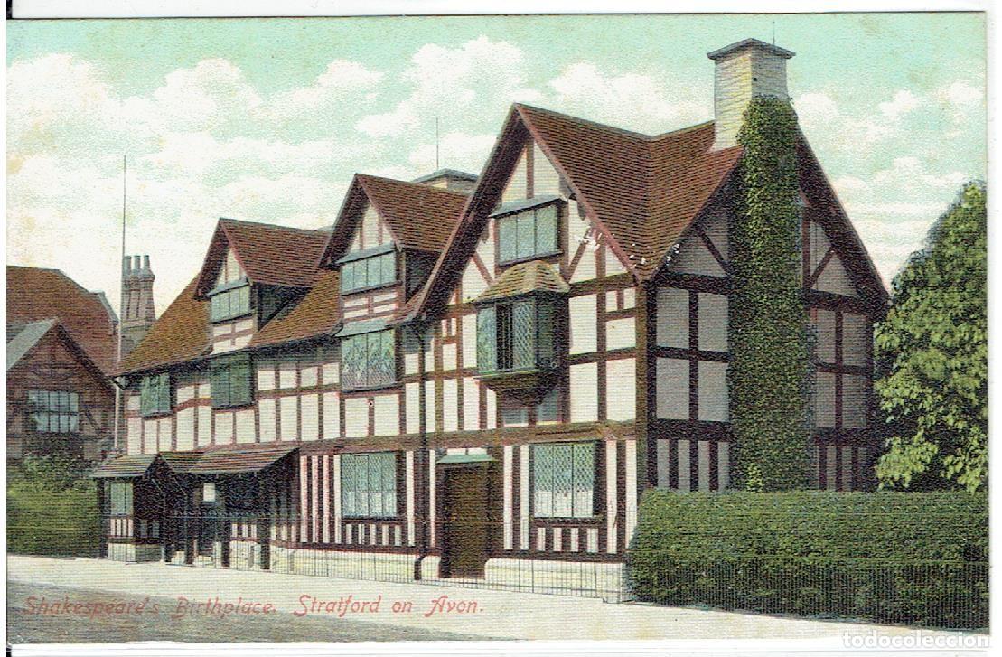 Postales: POSTAL ANTIGUA, UK, SHAKESPEARE'S BIRTPLACE, STRATFORD OM AVON, SIN CIRCULAR