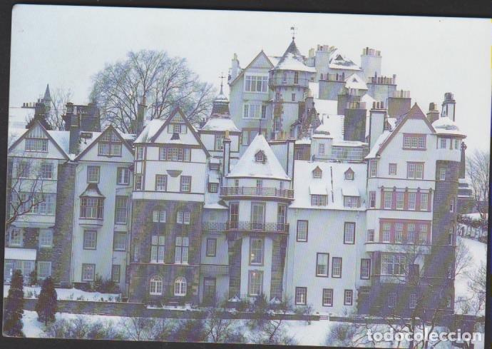 Cartoline: postal SIN CIRCULAR EDINBURGH RAMSAY GARDEN WINTER ESCOCIA POST CARD