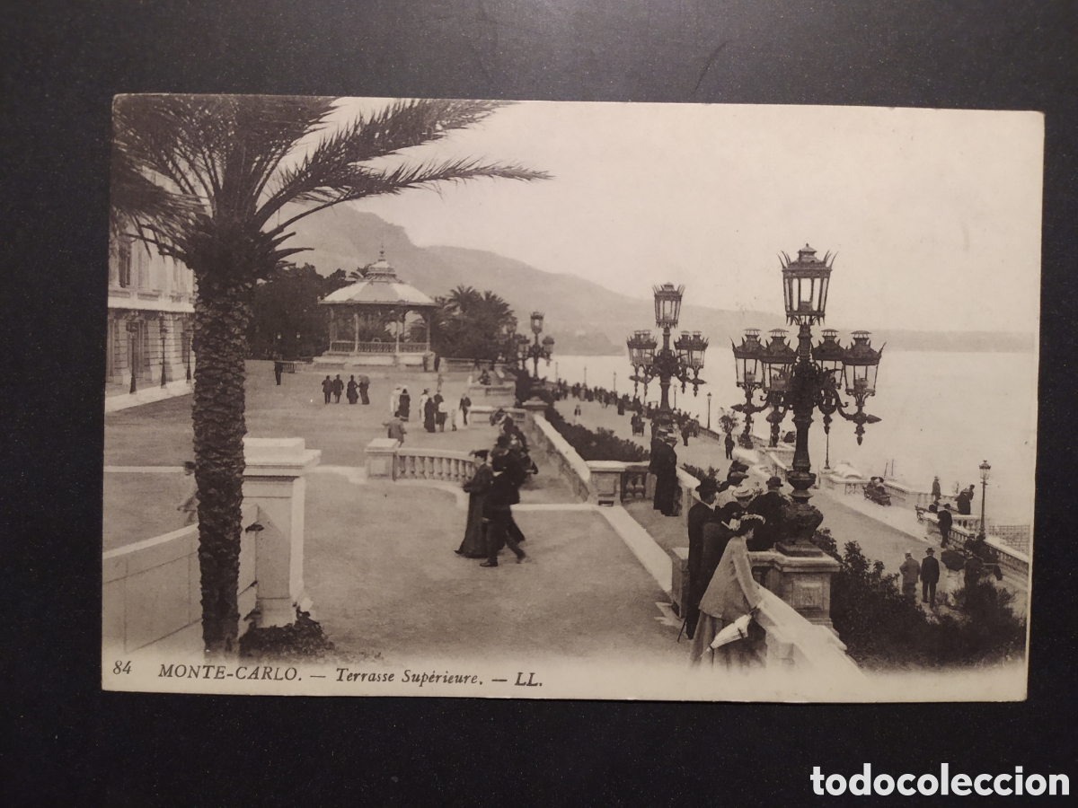 Postais: MONTECARLO N&ordm; 84 - MONACO - TERRASSE SUPERIEURE - LL. - SIN CIRCULAR