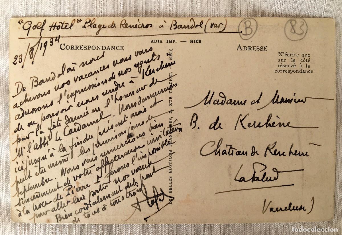 Postales: Postal de 1934 con errata - Foto 2
