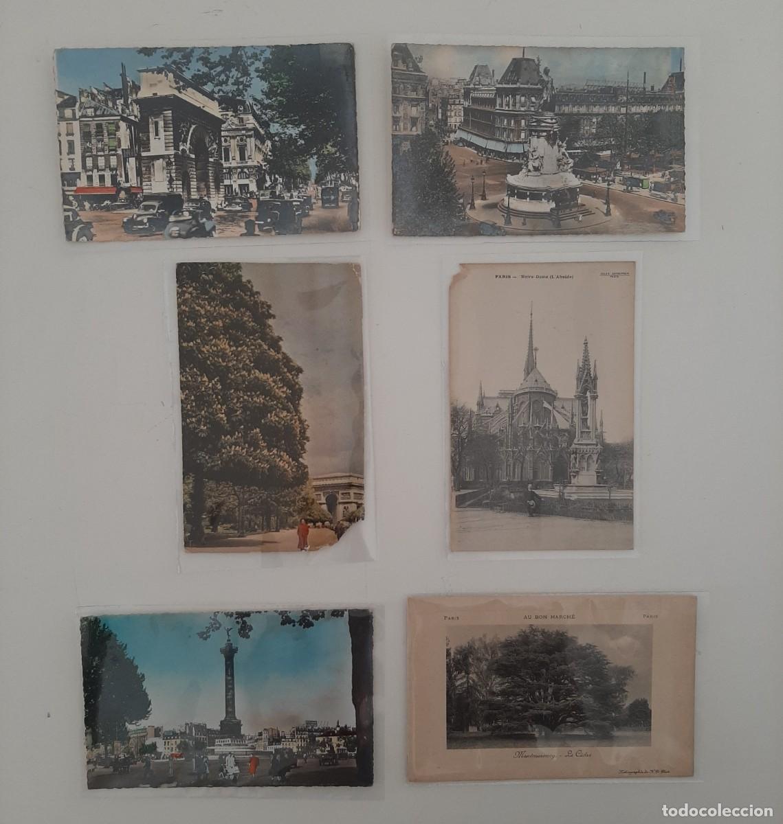 Postales: 6 POSTALES ANTIGUAS DE PAR&Iacute;S. SIN CIRCULAR - Foto 1