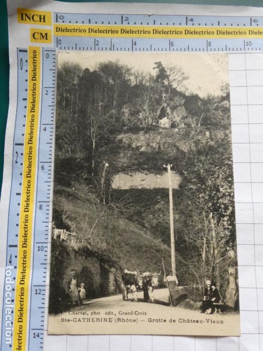 Postales: ANTIGUA POSTAL DE FRANCIA. SAINTE CATHERINE GROTTE DE CH&Acirc;TEAU VIEUX BUEYES. 529