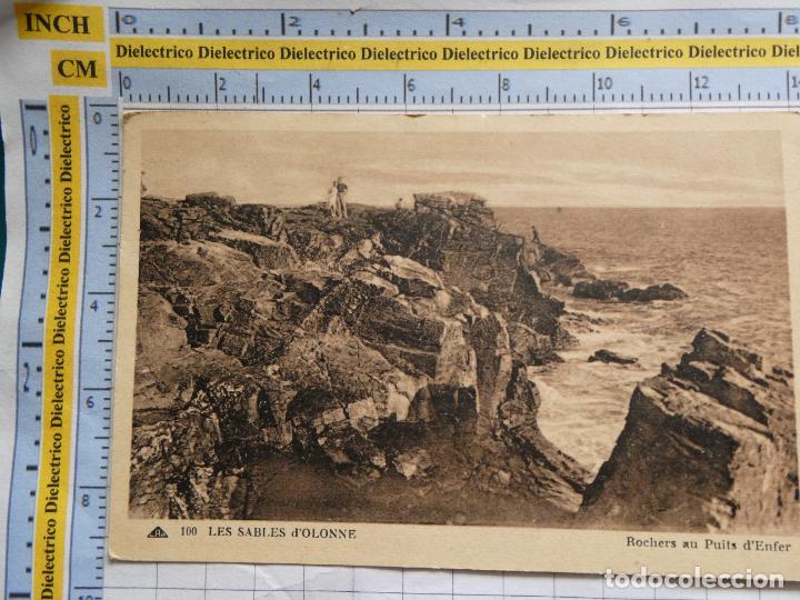 Postales: ANTIGUA POSTAL DE FRANCIA. LES SABLES D'OLONNE ROCHERS AU PUITS D'ENFER. 531