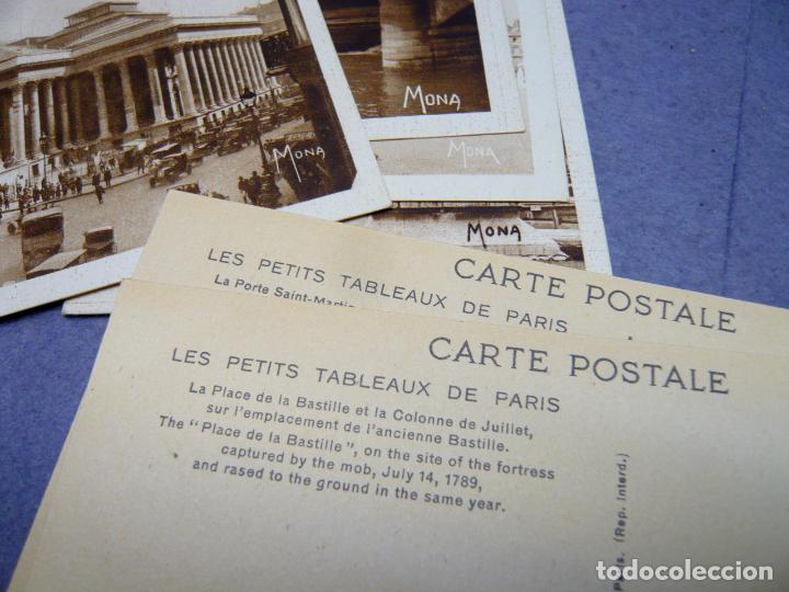 Postales: 8 X POSTAL FRANCIA PARIS - EDIT. MONA - Foto 2