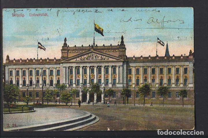 Postales: Antigua postal. Leipzig. Universitat. - Foto 1