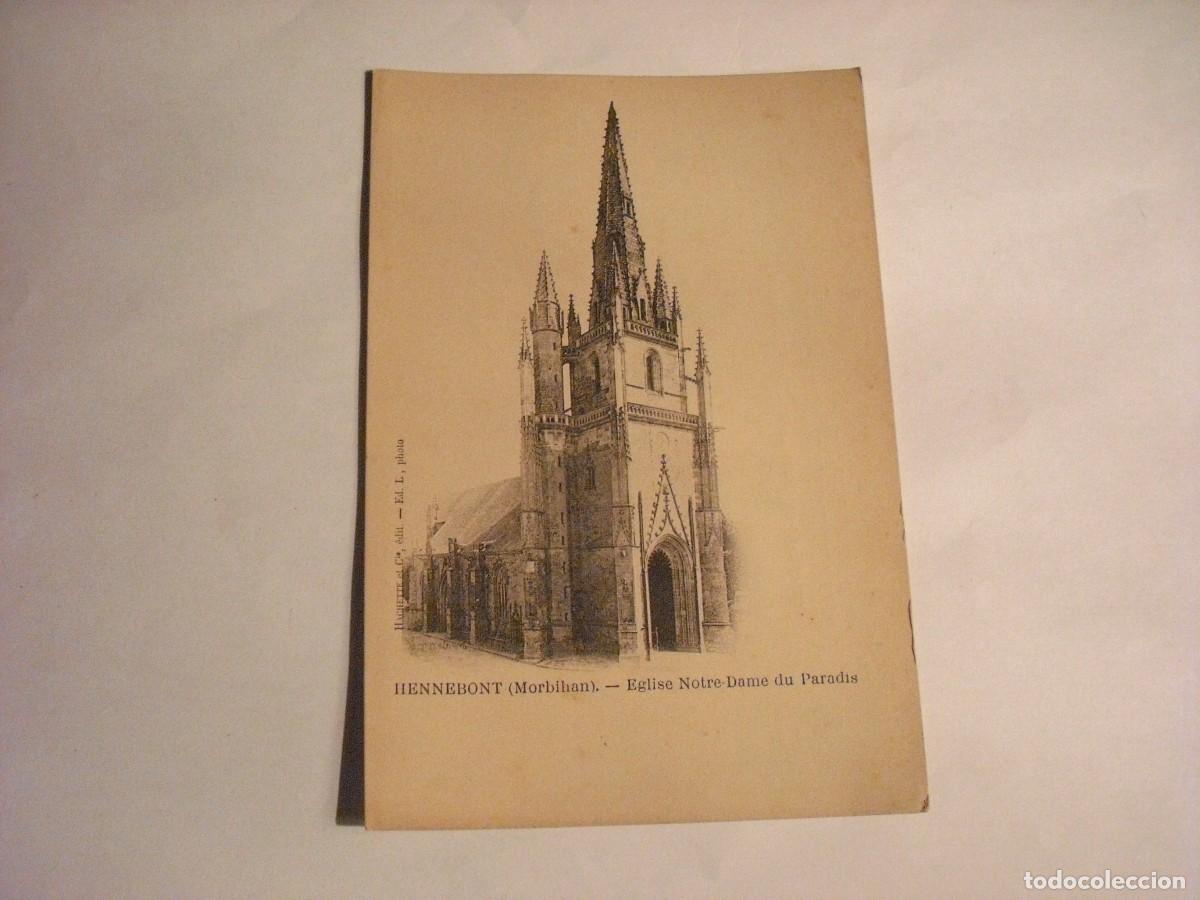 Postcards: HENNEBONT , EGLISE NOTRE DAME DU PARADIS, SIN CIRCULAR.