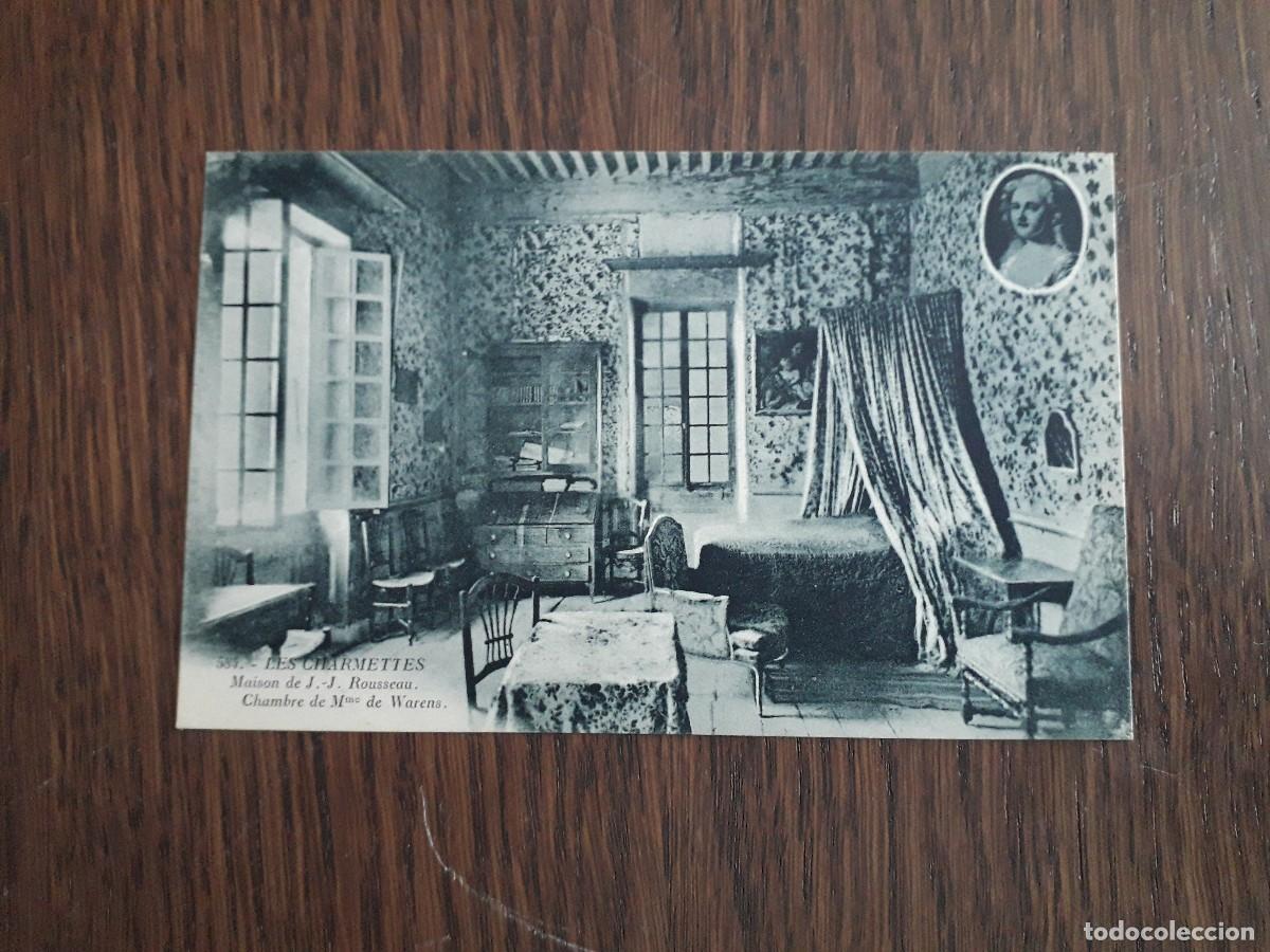 Postales: postal antigua de Francia, Les Charmettes, Maison de J.J. Rousseau.