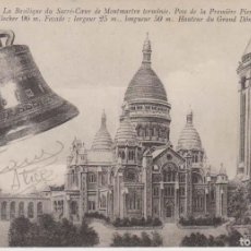 Postales: FRANCIA PARIS LA BASILICA SACRE COEUR DE MONTMARTRE 1913 POSTAL CIRCULADA. Lote 402177509