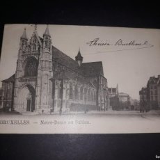Postales: POSTAL ANTIGUA ( BRUXELLES NOTRE-DAME AU SABLON ) ESCRITA Y SELLADA 1901. Lote 402262699