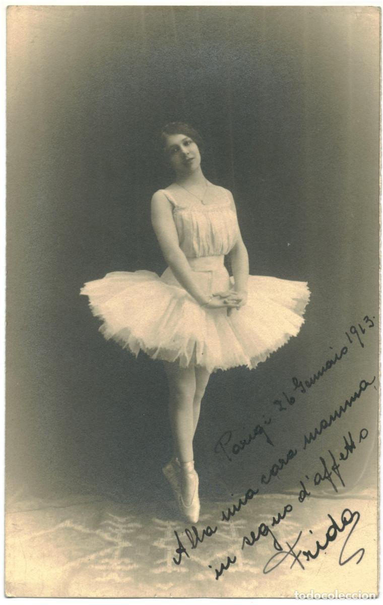Postais: 2 postales de Frida (Ballet, 1913)_Sin datos. Signed Aut&oacute;grafo