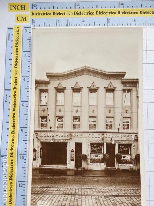 Cartes Postales: POSTAL DE ALEMANIA RHEINGOLD LICHTSPIELE CAF&Eacute; RESTAURANT M&Ouml;RS. 1535