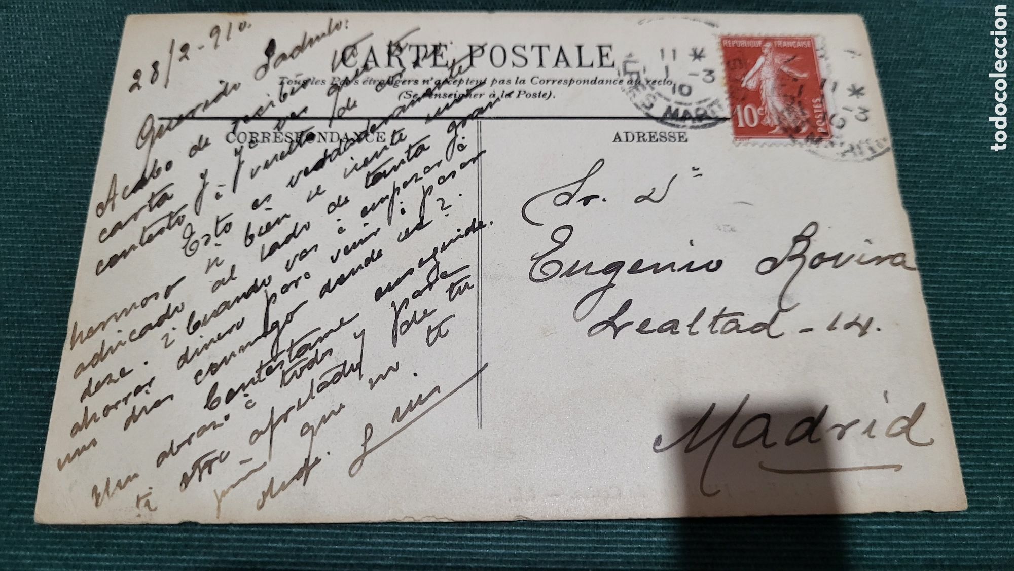 Postales: Tarjeta Postal usada Nice Francia - Foto 2