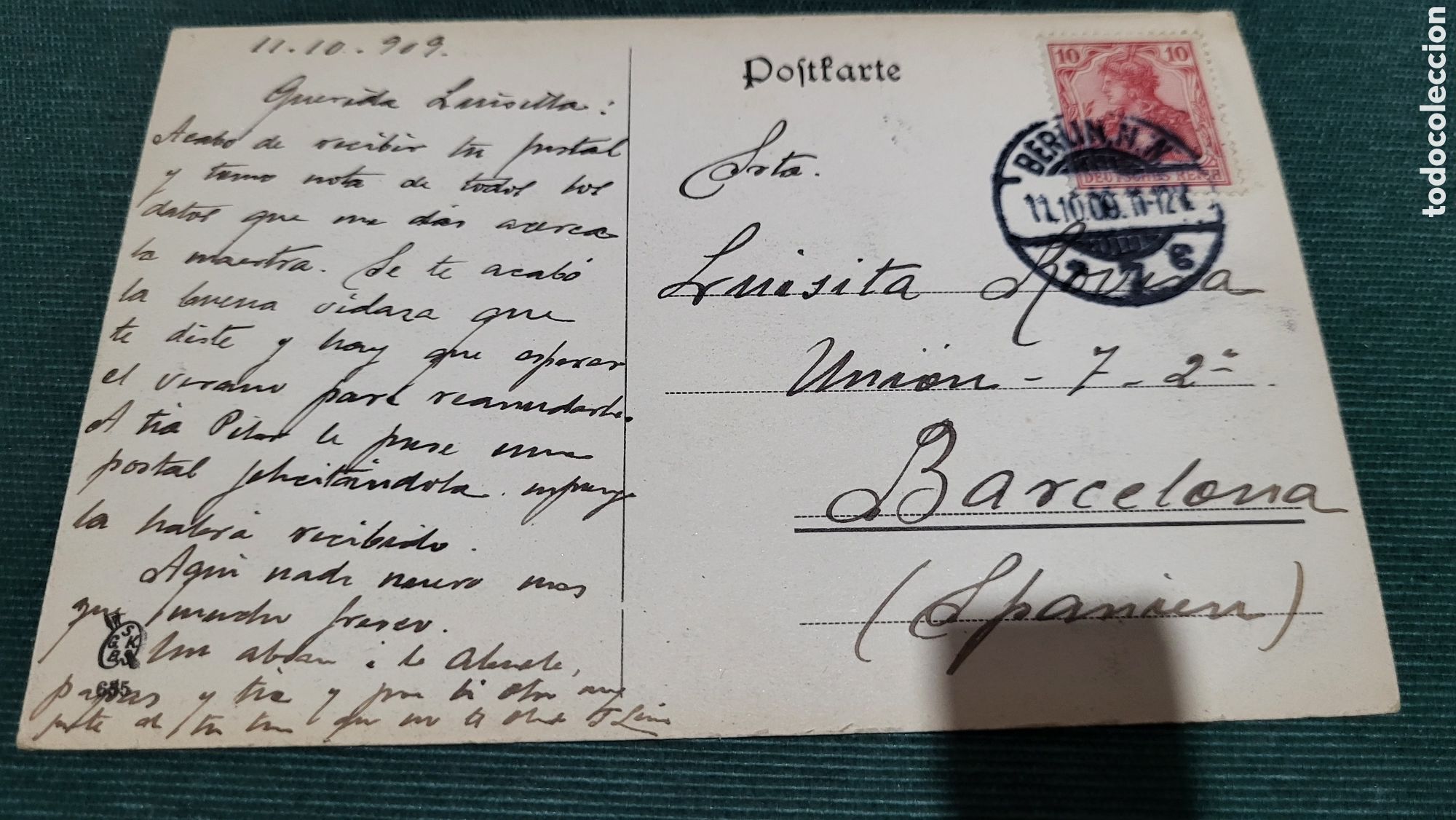 Postales: Tarjeta Postal usada Berl&iacute;n - Foto 2