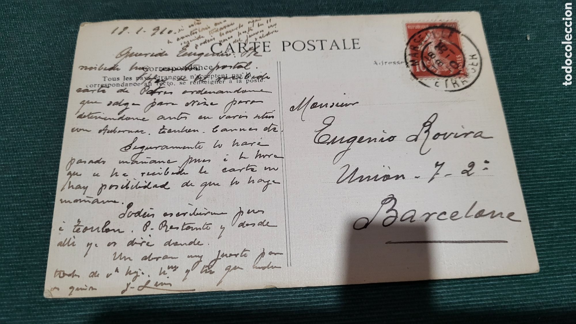Postales: Tarjeta Postal usada Marseille - Foto 2