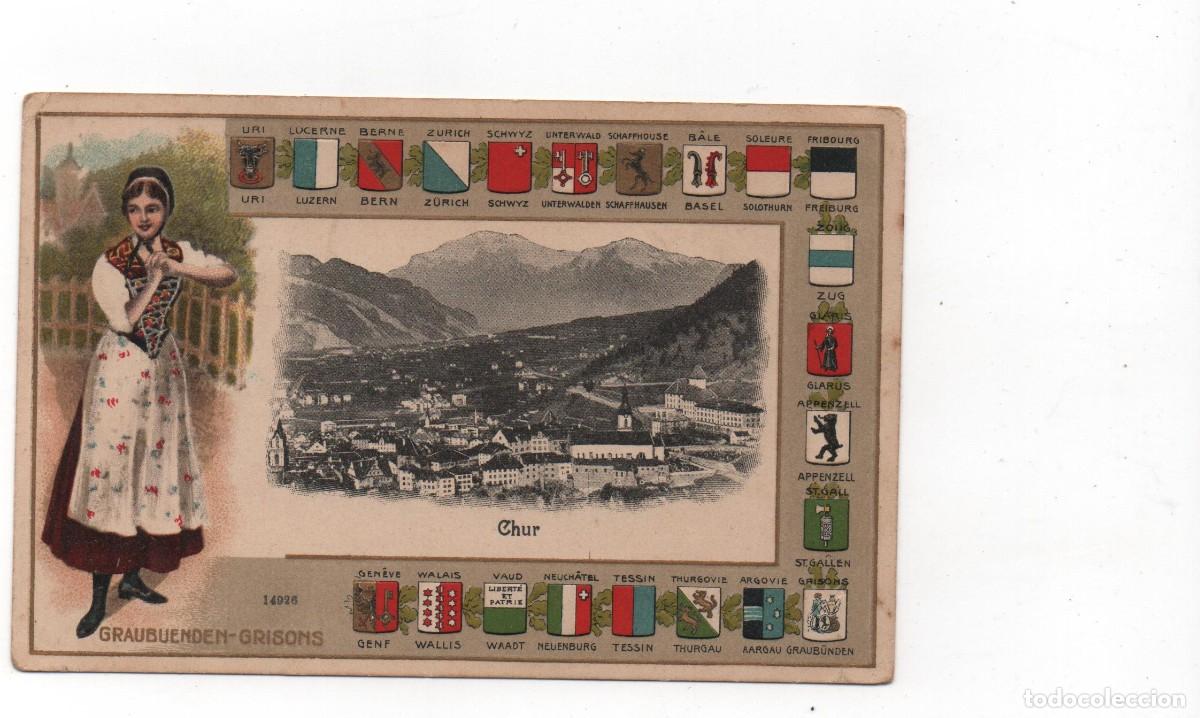 Cartoline: POSTAL DE SUIZA- GRAUBUENDEN- GRISONS